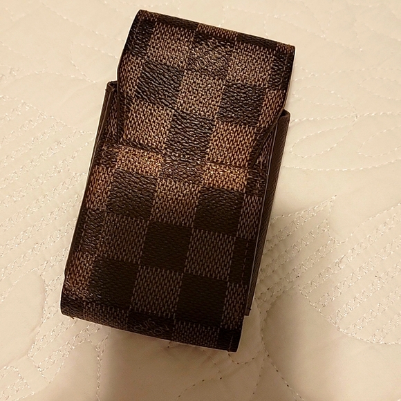 Authentic Louis Vuitton cigarette case in Damier ebene - Picture 1 of 7